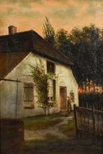 Eduard Karsen (1860-1941) - Boerderij, Antiek en Kunst, Kunst | Schilderijen | Klassiek