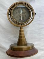 Maritieme objecten - Vintage maritieme kompas in brons met, Antiek en Kunst, Curiosa en Brocante
