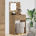 vidaXL Slaapkamer Kaptafels met lade Artisan Eiken 80 x 39,6, Verzenden, Nieuw