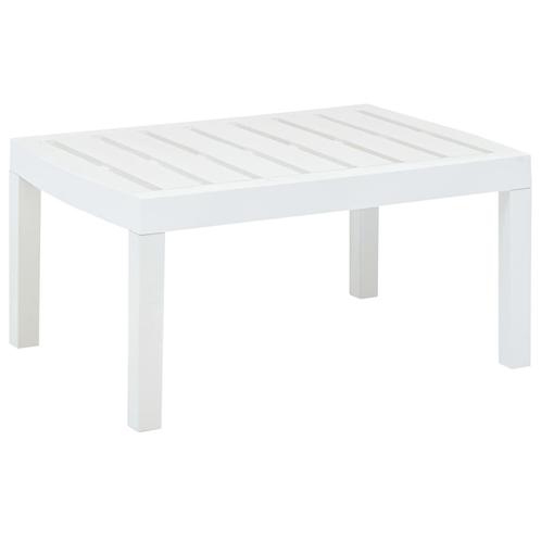 vidaXL Tuintafel 78x55x38 cm kunststof wit, Tuin en Terras, Tuintafels, Nieuw, Kunststof, Verzenden