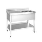 GGM Gastro | Spoeltafel PREMIUM - 1000x600mm - met |, Verzenden, Nieuw in verpakking, RVS Meubilair