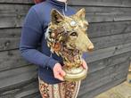 Beeld, Steampunk Wolf - 34 cm - Hars