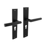 Deurklink Bastian op schild met profielcilindergat 55mm m..., Ophalen of Verzenden, Nieuw, Overige materialen, Klink of Kruk