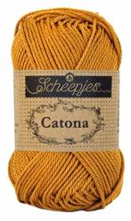 Scheepjes Catona 50 gram - 383 ginger gold - Katoen Garen, Hobby en Vrije tijd, Breien en Haken, Ophalen of Verzenden, Nieuw