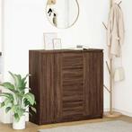 vidaXL Dressoir met lades 100,5x35x98,5 cm spaanplaat bruin, Huis en Inrichting, Kasten | Dressoirs, 100 tot 150 cm, Verzenden