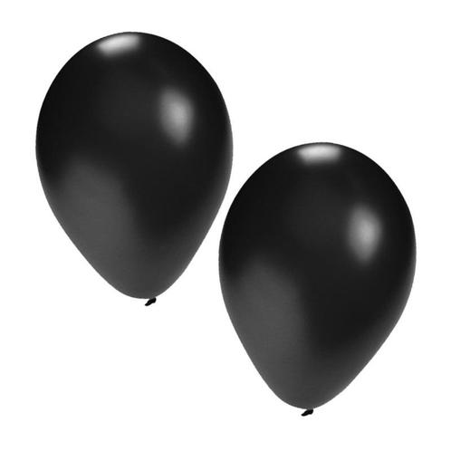 25x zwarte party ballonnen van 27 cm - Ballonnen, Hobby en Vrije tijd, Feestartikelen, Ophalen of Verzenden