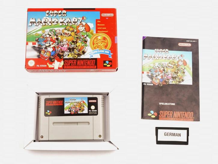 Super Mario Kart (German) [Super Nintendo], Spelcomputers en Games, Games | Nintendo Super NES, Zo goed als nieuw, Ophalen of Verzenden