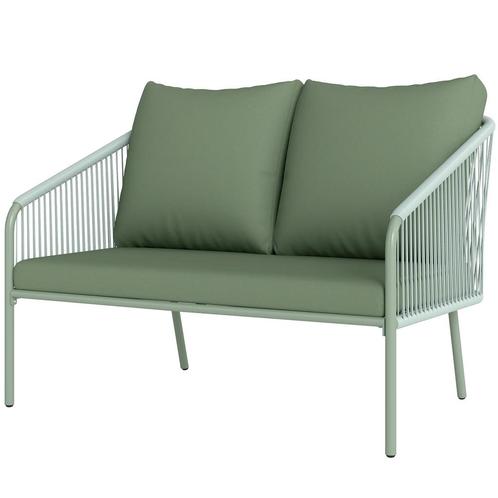 TRUUSK Tuinbank Met Kussens 2-Zits Rattan Bank Lounge Bank B, Tuin en Terras, Overige Tuin en Terras, Nieuw, Verzenden