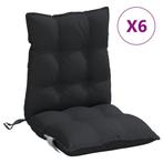 Stoelkussens Zwart - Lage Rug | Retourdeal | 45% Korting!, Tuin en Terras, Ophalen of Verzenden, Nieuw