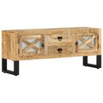 vidaXL Tv-meubel 110x30x45 cm ruw mangohout, Huis en Inrichting, 100 tot 150 cm, Verzenden, Nieuw, Minder dan 100 cm