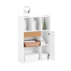 2dekans | SoBuy STR11-WN compacte witte boekenkast met lade, Huis en Inrichting, Kasten | Boekenkasten, Ophalen of Verzenden, Zo goed als nieuw