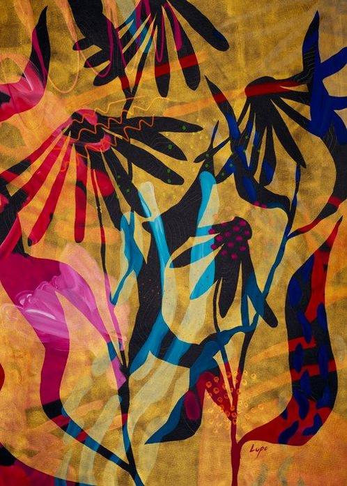 Lupo - Urban Jungle 71 - Real Gold - XXL-NO Reserve, Antiek en Kunst, Kunst | Schilderijen | Modern
