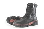 Mustang Veterboots in maat 39 Zwart | 10% extra korting, Kleding | Dames, Schoenen, Verzenden, Zwart, Overige typen, Zo goed als nieuw