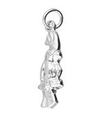 Zilveren Kakatoe ketting hanger, Verzenden, Nieuw