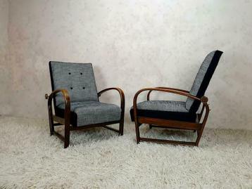 Frisse fleurige vintage fauteuils, van 20er tot 70er jaren