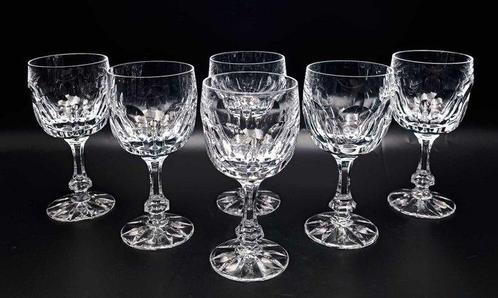 Daum - Drinkservies voor 6 (6) - Chinon - Kristal - rode, Antiek en Kunst, Antiek | Meubels | Tafels