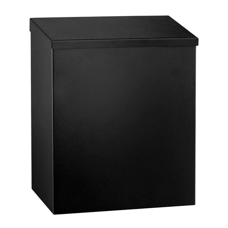 GGM Gastro | Afvalemmer voor wandmontage - 7 liter - Zwart |, Zakelijke goederen, Horeca | Meubilair en Inrichting, Verzenden