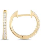 Oorbellen - 14 karaat Geel goud, 14K Geelgouden 0,22ct, Sieraden, Tassen en Uiterlijk, Oorbellen, Nieuw