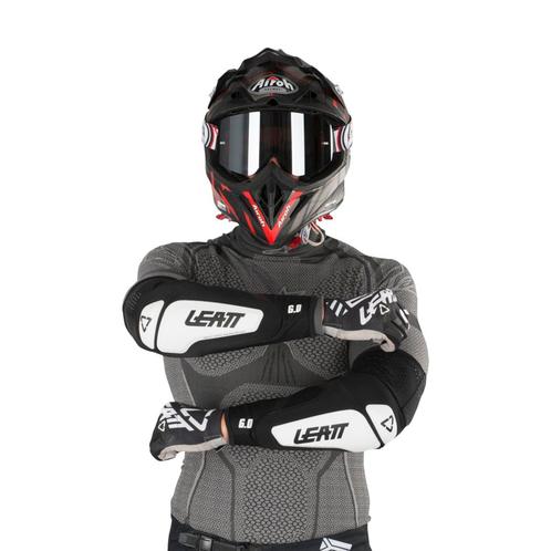 Elleboogbeschermers Leatt 3DF 6.0 Wit-Zwart, Motoren, Accessoires | Overige, Nieuw, Verzenden