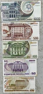 Oostenrijk. - 20, 50, 100, 500, 1.000 Schilling - various