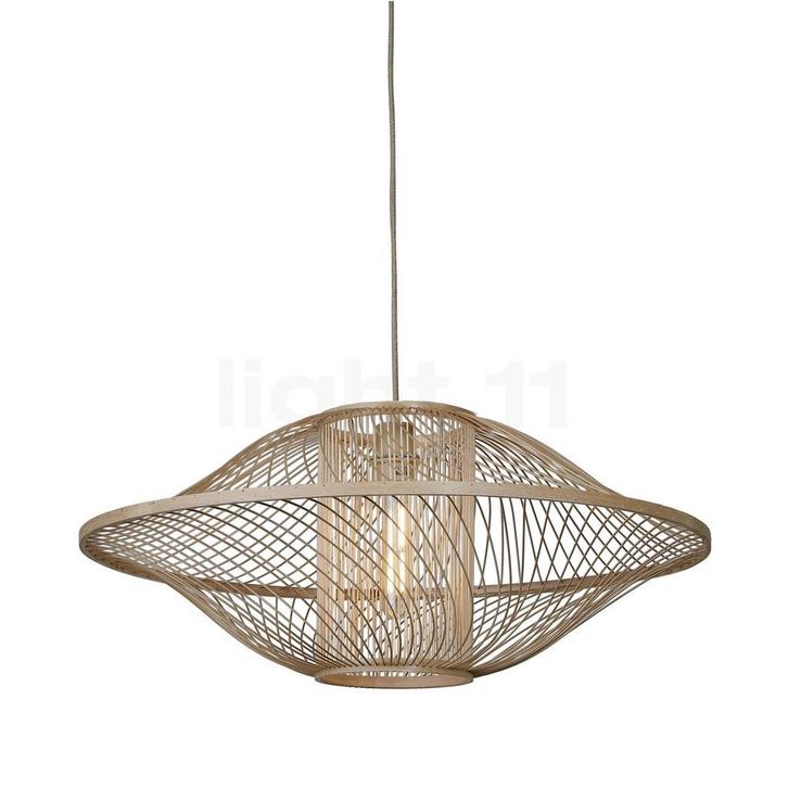 Good & Mojo Maui Hanglamp, natuur - 70 cm (Hanglampen), Huis en Inrichting, Lampen | Hanglampen, Nieuw, Verzenden