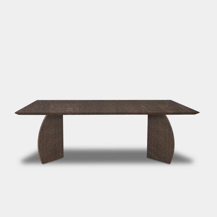 Tafel Rechthoekig Eikenhout  Driehoek  280x100, Huis en Inrichting, Tafels | Eettafels