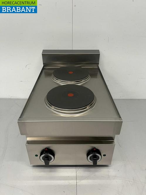 RVS  2 pits elektrisch fornuis kookplaat 650 Series 40 cm, Zakelijke goederen, Horeca | Keukenapparatuur, Nieuw in verpakking