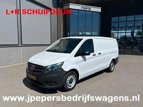 Zakelijke Lease |  Mercedes-Benz Vito 114 CDI Lang L+R Schui, Auto's, Bestelauto's, Onderhoudsboekje, Lease, Zwart, Automaat, Wit