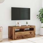 vidaXL Tv-meubel met LED 90x35x40 cm bewerkt hout oud hout, Verzenden, Nieuw