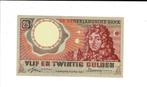 25 gulden 1955 - aUNC, Postzegels en Munten, Bankbiljetten | Nederland, Verzenden, 25 gulden, Los biljet
