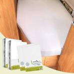 Textielpakket Frans bed - 2 moltons met 2 hoeslakens - links, Eenpersoons, Verzenden, Nieuw, Wit