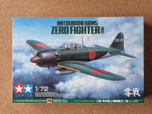 Tamiya 60779 Mitsubishi A6M5 Zero Fighter (Zeke) 1:72, Hobby en Vrije tijd, Modelbouw | Vliegtuigen en Helikopters, Verzenden