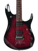 Music Man John Petrucci JP6 BFR Ruby Quilt 2014 (Solid Body), Ophalen of Verzenden, Gebruikt, Solid body