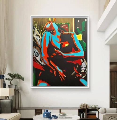 Paolo Camporota - Inquietudine. (XXL), Antiek en Kunst, Kunst | Schilderijen | Modern