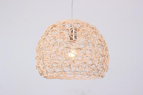 Hanglamp Hout Rond Houtkleur 35 cm - Madera Carpe, Huis en Inrichting, Lampen | Overige, Nieuw, Verzenden
