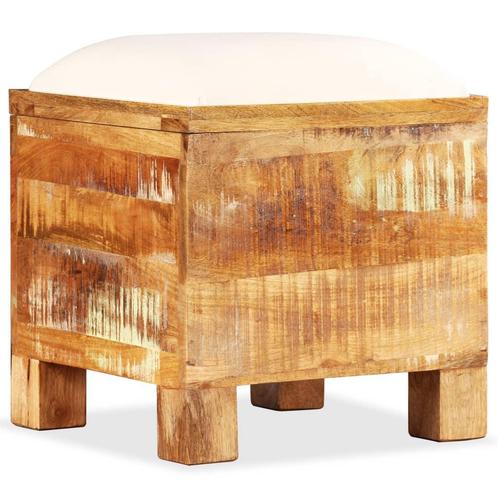 vidaXL Opbergbankje 40x40x45 cm massief gerecycled hout, Huis en Inrichting, Woonaccessoires | Kisten, Nieuw, Verzenden