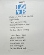 Robert Indiana (1928-2018) - LOVE - The Book of Love Poem, Antiek en Kunst, Kunst | Schilderijen | Modern