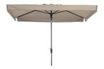 Madison stokparasol Delos luxe Ecru 200x300 cm., Tuin en Terras, Parasols, Verzenden, Nieuw, Stokparasol, Kantelbaar