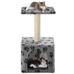 vidaXL Kattenkrabpaal met sisal krabpaal 55 cm pootafdrukken, Dieren en Toebehoren, Katten-accessoires, Verzenden, Nieuw