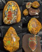 147,45 ct - 4x natuurlijke ruwe Boulder- en Koroit-opalen,