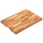 vidaXL Hakblok 50x35x4 cm massief acaciahout, Huis en Inrichting, Verzenden, Nieuw