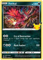 Yveltal Celebrations 019/025, Hobby en Vrije tijd, Verzamelkaartspellen | Pokémon, Ophalen of Verzenden, Nieuw, Losse kaart, Foil