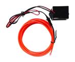 EL wire - ROOD - interieur verlichting - 12 Volt - 2 meter, Ophalen of Verzenden
