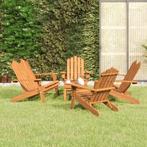 vidaXL 5-delige Loungeset Adirondack massief acaciahout, Verzenden, Nieuw, Hardhout, Loungeset