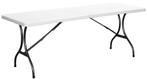 Campingtafel - Klaptafel - 240x70x74 cm - wit, Caravans en Kamperen, Ophalen of Verzenden, Nieuw