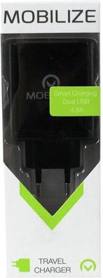 Mobilize Smart charging dual USB 4.8A, Computers en Software, Pc- en Netwerkkabels, Ophalen of Verzenden, Zo goed als nieuw