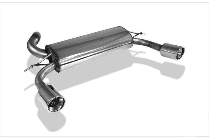 Fox einddemper links/rechts (1x100mm) Type 17 |  | stuk rvs, Auto-onderdelen, Uitlaatsystemen, Nieuw, Ford, Verzenden