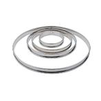 Taartring RVS plat glad | 16(Ø)x1,8(h)cm Matfer Bourgeat, Verzenden, Nieuw in verpakking