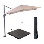 Garden Impressions Hawaii zweefparasol S 250x250 - donker, Tuin en Terras, Verzenden, Nieuw