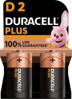 Duracell Plus Alkaline D batterijen - 2 stuks, Audio, Tv en Foto, Accu's en Batterijen, Verzenden, Nieuw